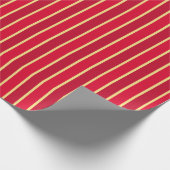 ツートーンレッドと金ゴールド ラッピングペーパー (角)