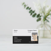 ツートーン名刺 名刺 (スタンド正面)