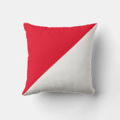 ツートーン対角レッド装飾用クッション クッション (裏面)