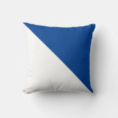 ツートーン斜王室の青装飾用クッション クッション (正面)