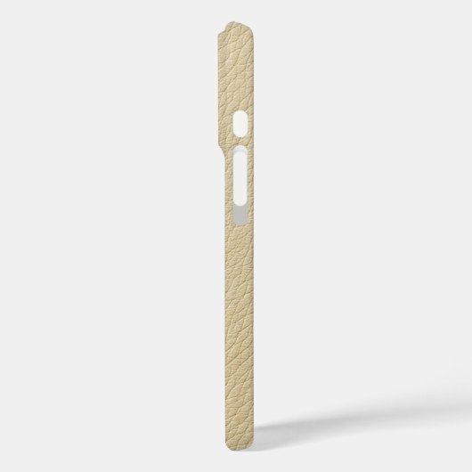 ツートーン・タン&クリームステッチレザーフォンケース Case-Mate iPhoneケース (裏面 / 左)