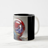 ツートーン マグカップ 11oz (マーブル-3) (正面右)