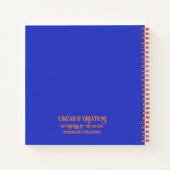 ツートーンMycenaeaギリシャインスパイアブルノート ノートブック (裏面)