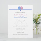 ツードヴワンハート2結婚式招待状 招待状 (スタンド正面)