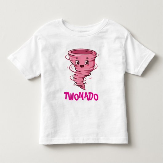 ツーナドの幼児用ピンクシャツ トドラーTシャツ (正面)