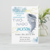 ツーナドの誕生日パーティー招待状です 招待状 (スタンド正面)