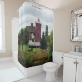 ツーハーポーズ灯台&ボートシャワーカーテン シャワーカーテン (インサイチュ)