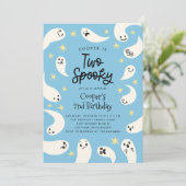 ツーハ不気味ロウィーンブルー幽霊誕生日 招待状 (スタンド正面)