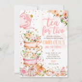 ツーパンプキン秋誕生日フローラパルティー 招待状 (正面)