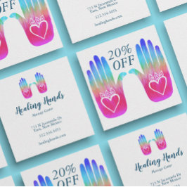 ツーヒーリングハンズハートハカラフルンサカスタマイズ 割引カード