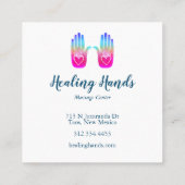 ツーヒーリングハンズハートハカラフルンサカスタマイズ 割引カード (裏面)