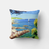 ツービューティフル航海のライトハウスイラストT クッション (正面)