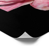 ツーピンクローズポスターブラックプリント ポスター (角)