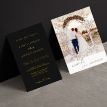 ツーピース ローズゴールド ブラックバック ミニマル ウェディング