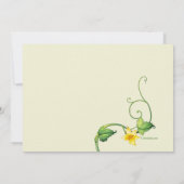 ツーピーポッドベビーシャワー招待状カスタム 招待状 (裏面)