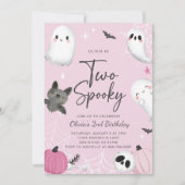 ツーピ不気味ンク幽霊第2誕生日招待状 招待状 (正面)