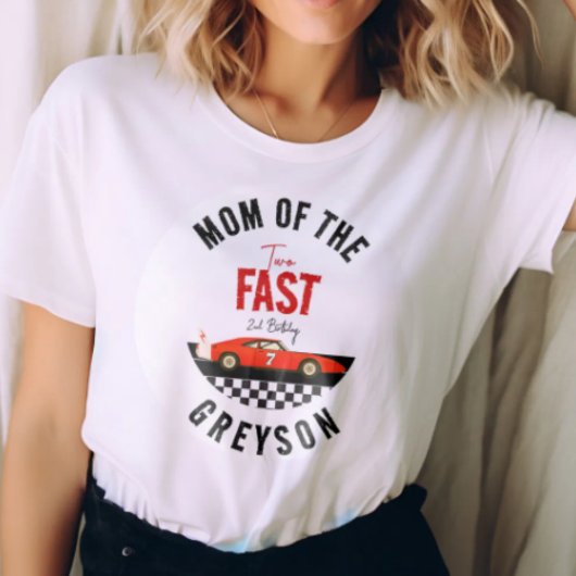 ツーファスト レースカーボーイ 2歳の誕生日パーティー Tシャツ
