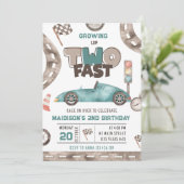 ツーファスト レースカーボーイ 2歳の誕生日 招待状 (スタンド正面)