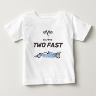 ツーファスト レース カー 2歳の誕生日 幼児 ベビーTシャツ