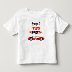 ツーファスト ヴィンテージ レース カー ボーイ 2歳 誕生日 トドラーTシャツ