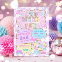 ツーファン・グルービー・プレッピー・ヴァーシティ 2歳の誕生日 招待状