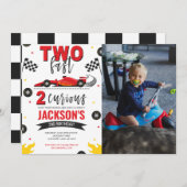 ツーファースト・トゥーキュリアス・レッドフォト 招待状 (正面/裏面)