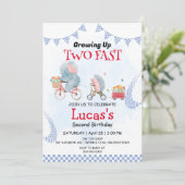 ツーファースト ワイルドジャングルバイク 2歳の誕生日パーティー 招待状 (スタンド正面)