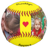 ツーフォトクロスワードパズル最高のエバーファンタスティックパパ ソフトボール (裏面)