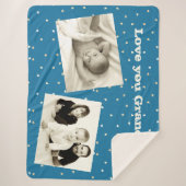 ツーフォトシェルパブランケットラブ祖父 シェルパブランケット (正面)