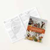 ツーフォトパンプキンオレンジシンプルレシピ ノートブック (内部)