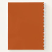 ツーフォトパンプキンオレンジシンプルレシピ ノートブック (裏面)