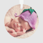 ツーフォトファミリーホリデーオーナメント オーナメント (裏面)