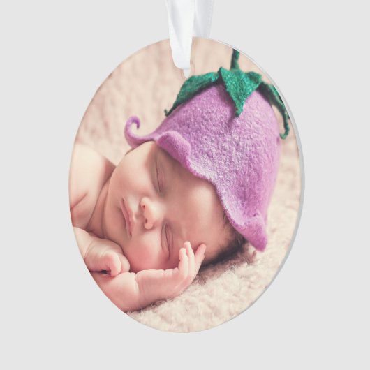 ツーフォトファミリーホリデーオーナメント オーナメント (正面)