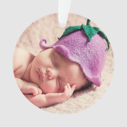 ツーフォトファミリーホリデーオーナメント オーナメント (正面)