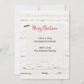 ツーフォトファームハウスバームウィンドウクリスマスカード シーズンカード (裏面)