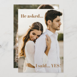 ツーフォト婚約パーティ招待状 招待状