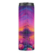 ツーフラミンゴハートサンセットレイク タンブラー (裏面)