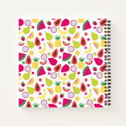 ツーフルーティーファン 2歳の誕生日 トゥッティフルッティパーティー フルーツ ノートブック (裏面)