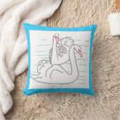 ツーブラックスワンスケッチカスタムピラウ クッション (ブランケット)