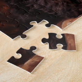 ツーブラックプードルパピーズポートレート ジグソーパズル (側面)