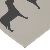 ツーブラックラブラドールドッグ ミディアムテーブルランナー (コーナー)