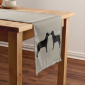 ツーブラックラブラドールドッグ ミディアムテーブルランナー (インサイチュ)