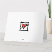 ツーブリデスバイクもしくは自転車に乗る人結婚バイク カード (裏面)