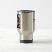 ツーブレンハイムカバリヤキングチャールズスパニエル犬ハイキング トラベルマグ (中央)