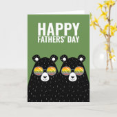 ツーベアパパハッピーゲイファーザーズ カード (黄色い花)