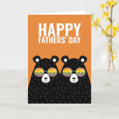 ツーベアパパハッピーゲイファーザーズ カード (黄色い花)