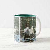 ツーペガシドリーバイトーテムポールファンタジーアートマグ ツートーンマグカップ (正面右)