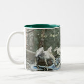 ツーペガシドリーバイトーテムポールファンタジーアートマグ ツートーンマグカップ (左)