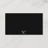 ツーホワイトピーコックスとハートモノグラム座席表 プレイスカード (裏面)