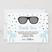 ツーボーイサカッコいいマー誕生日サンキュー サンキューカード (正面)